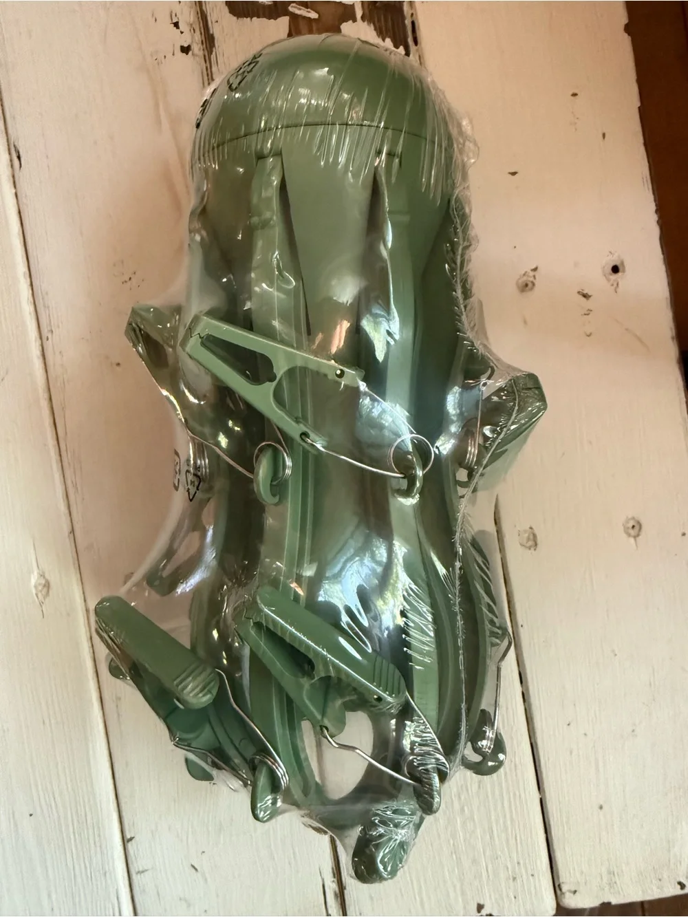 IKEA PRESSA Laundry Hanging Dryer Green | 16 Clip Clothes Hanger Rack | Sock Und